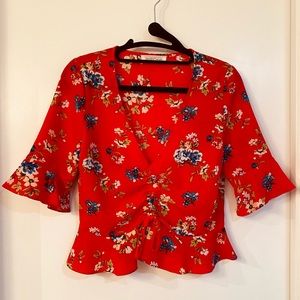 Cute Floral Crop Top